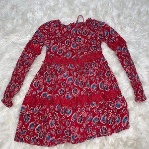 Red Camel Multi-Color Lace Dress